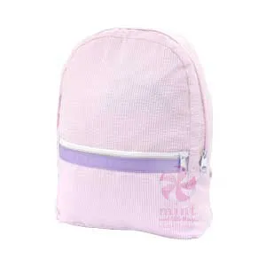 Medium Seersucker Backpacks