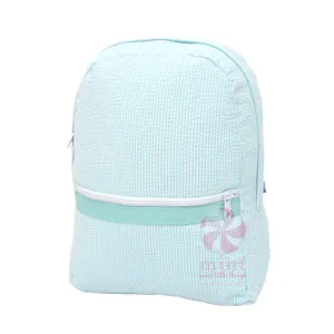 Medium Seersucker Backpacks