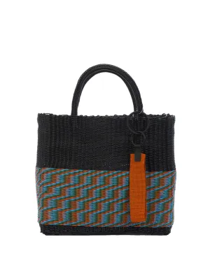 Medium Tote in Black and Red