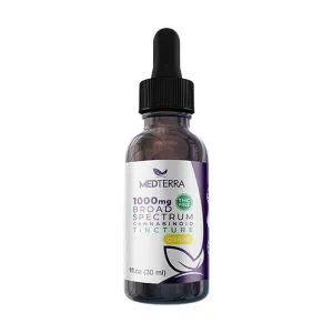 Medterra Broad Spectrum Tincture 1000MG Citrus -Strawberry Mint - Natural Flavor