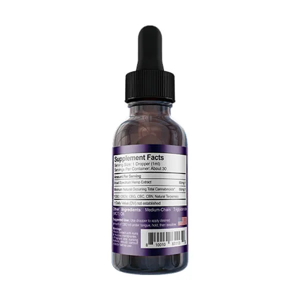 Medterra Broad Spectrum Tincture 2000MG Citrus -Strawberry Mint - Natural Flavor