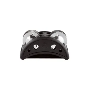 MEINL Percussion CFJS2S-BK Compact Foot Tambourine, Black