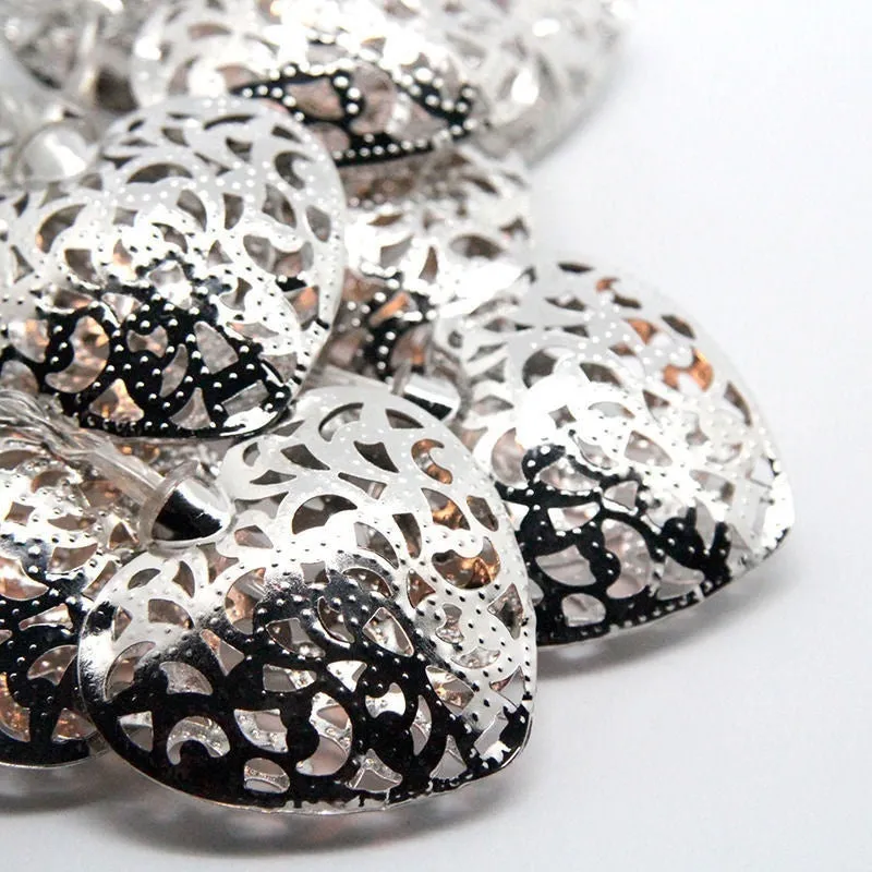 Metal Heart Indoor Fairy Light String