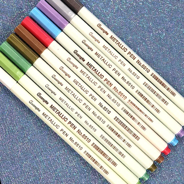 Metallic Coloured Marker Pens | Art Journalling