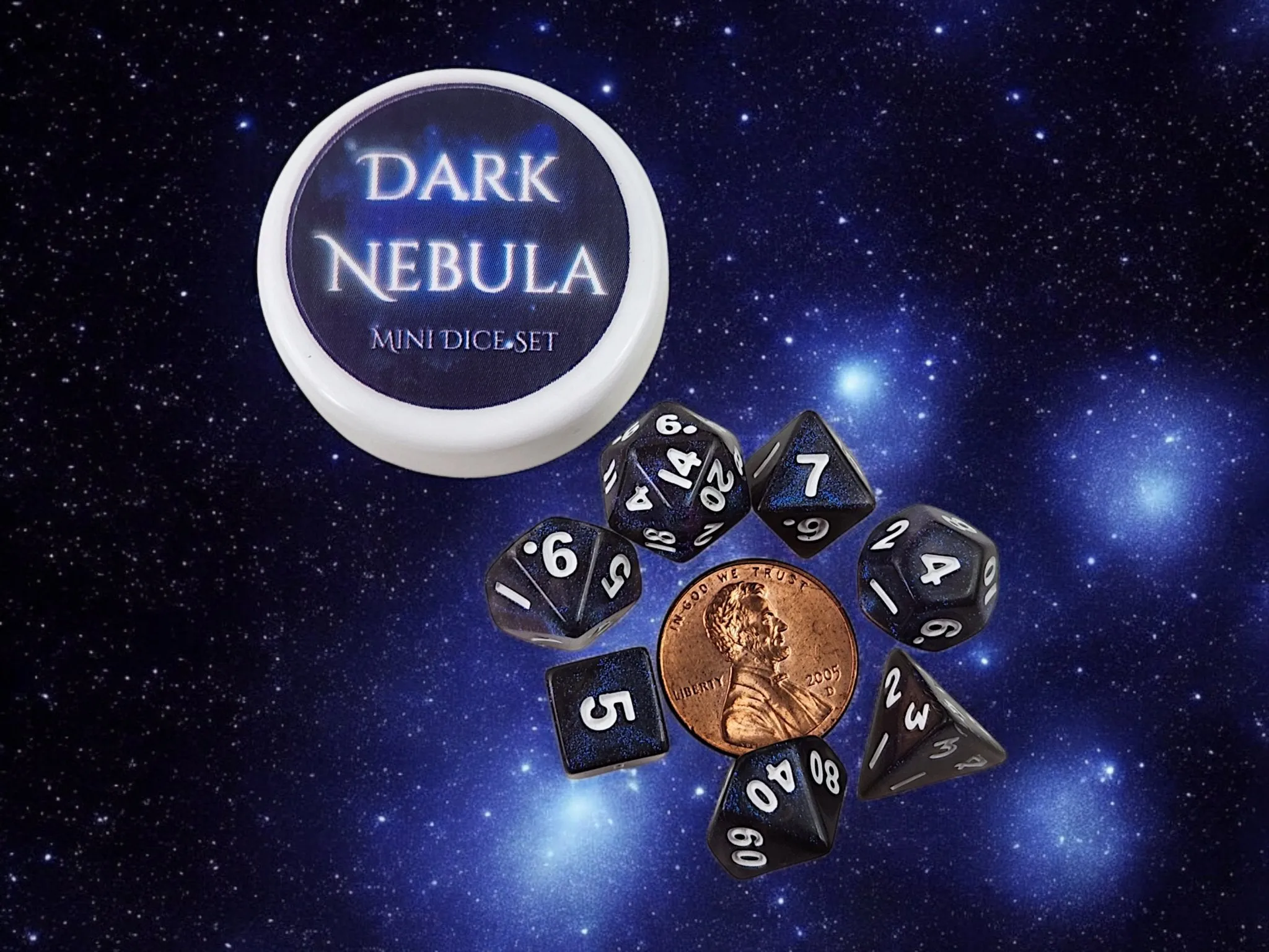 Mini dice set, Dark Nebula set