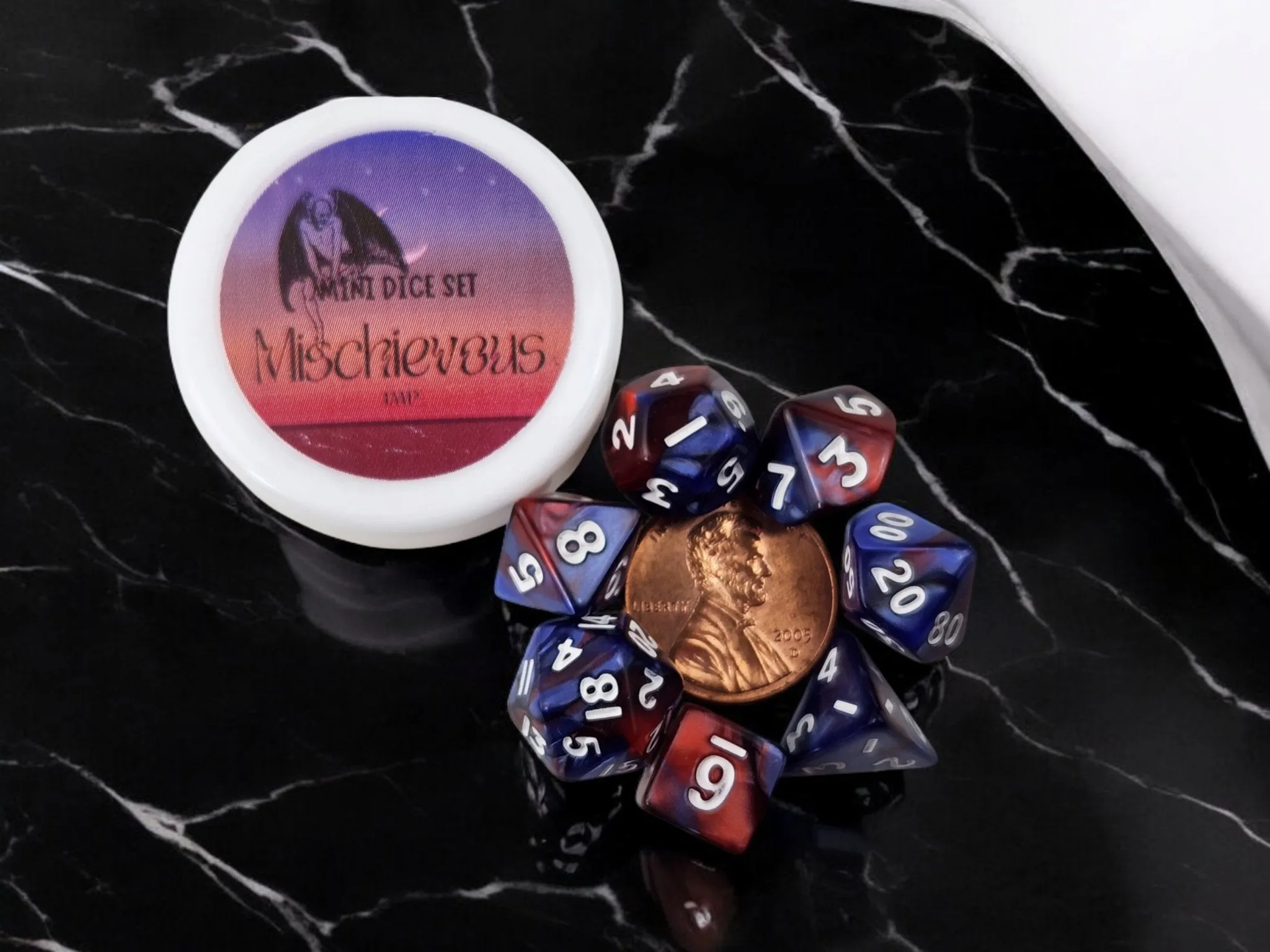 Mini dice set, Mischievous Imp set