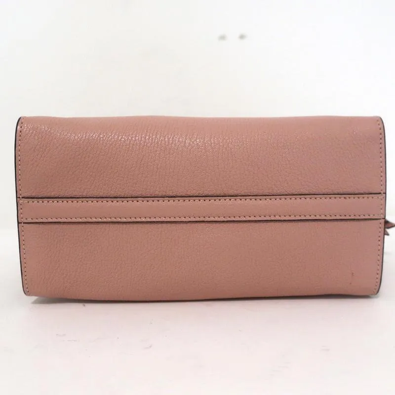 Miu Miu Madras Fiocco Bow Tote Pink Leather Small Crossbody Bag NEW