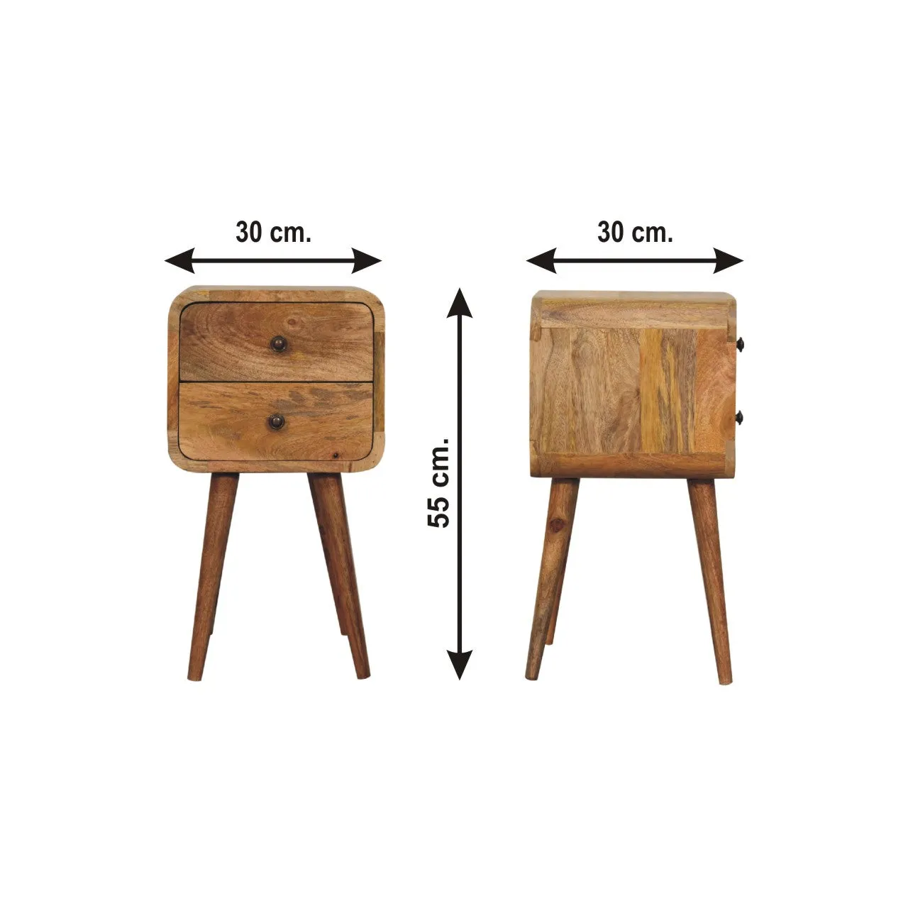 Modal Narrow Bedside Table