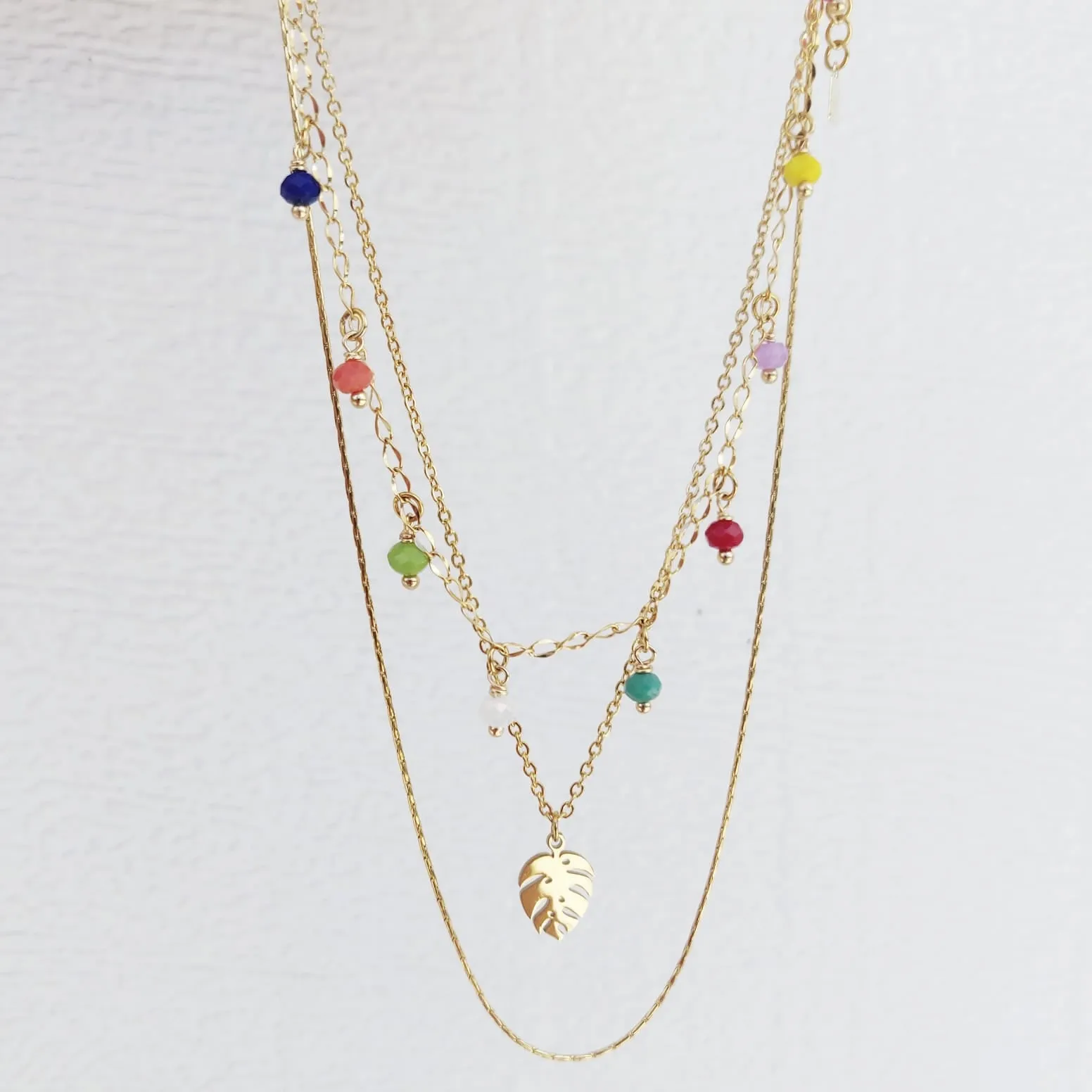 Monstera Leaf Necklace