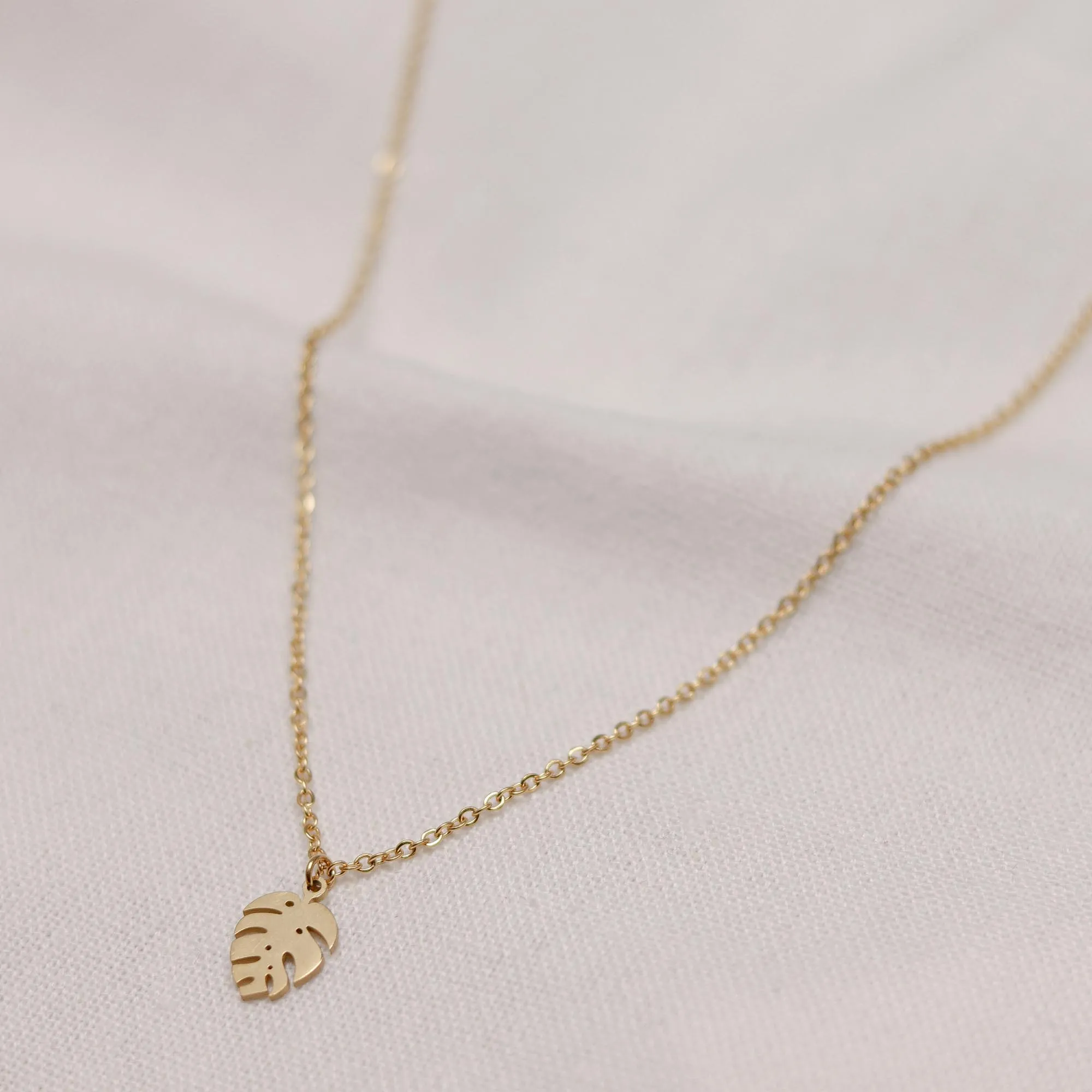 Monstera Leaf Necklace