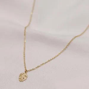 Monstera Leaf Necklace