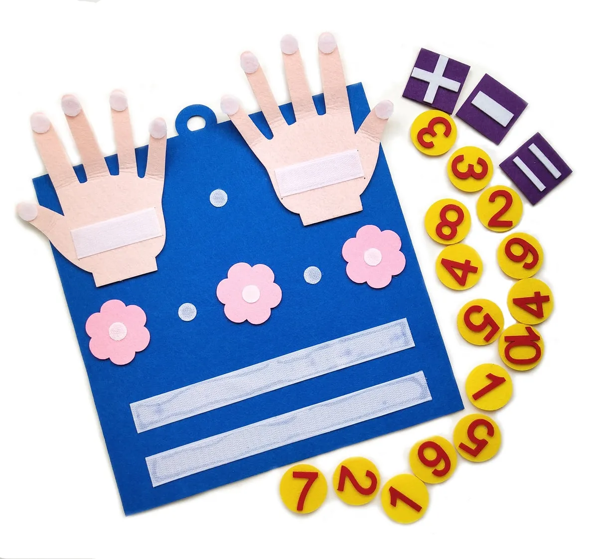 Montessori Felt Finger Numbers Math Toy