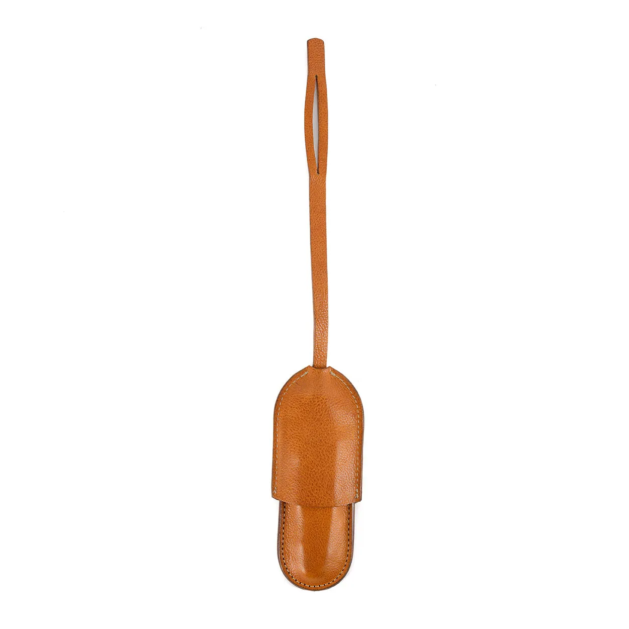 Moore and Giles Corkscrew Sleeve with Wine Key, Modern Saddle Brown Corkscrew