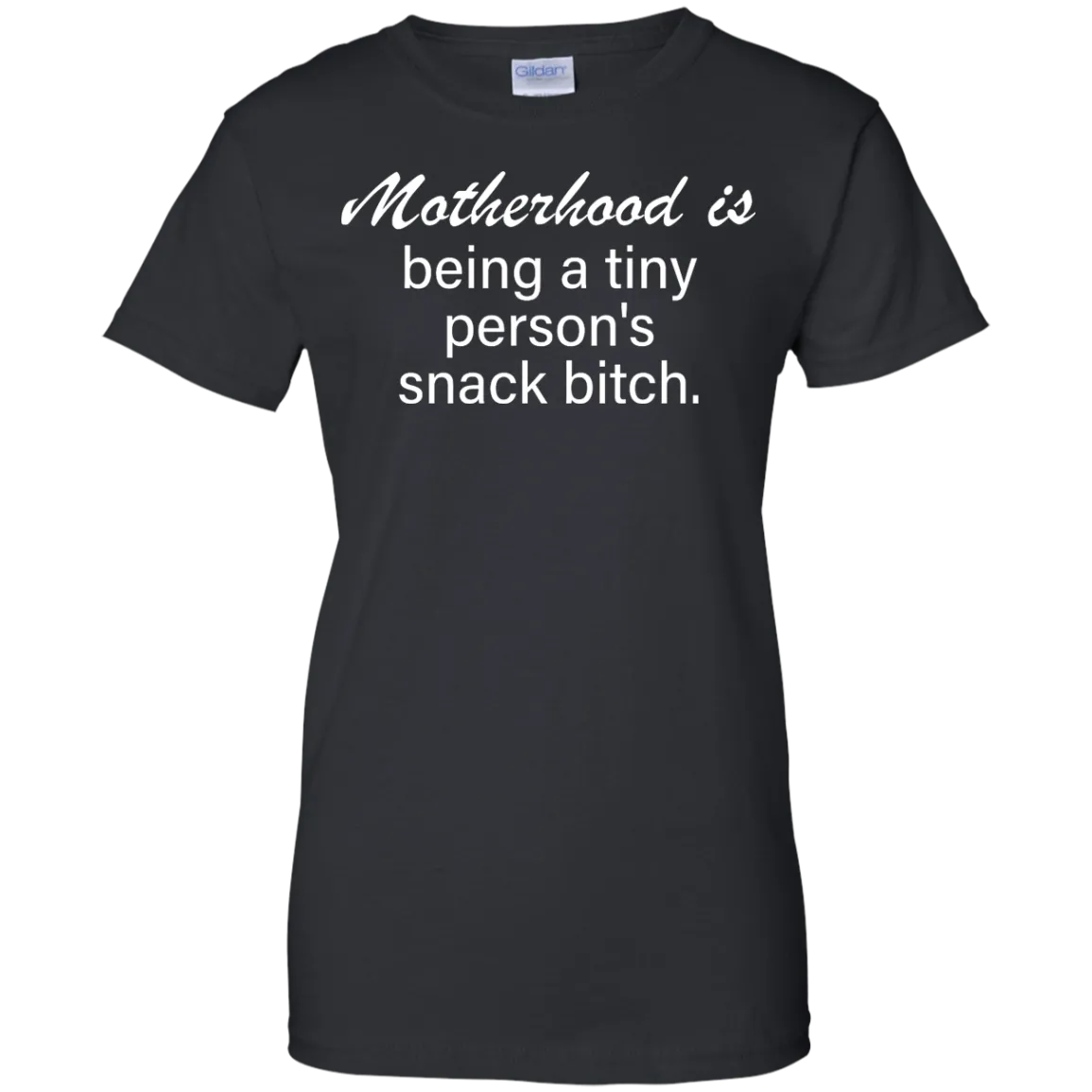 Motherhood is being a tiny person's snack bitch shirt