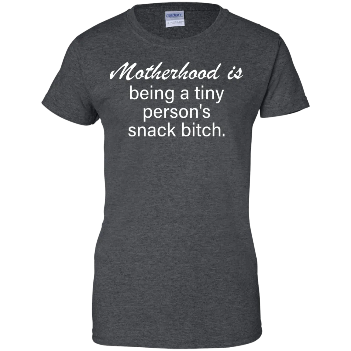 Motherhood is being a tiny person's snack bitch shirt