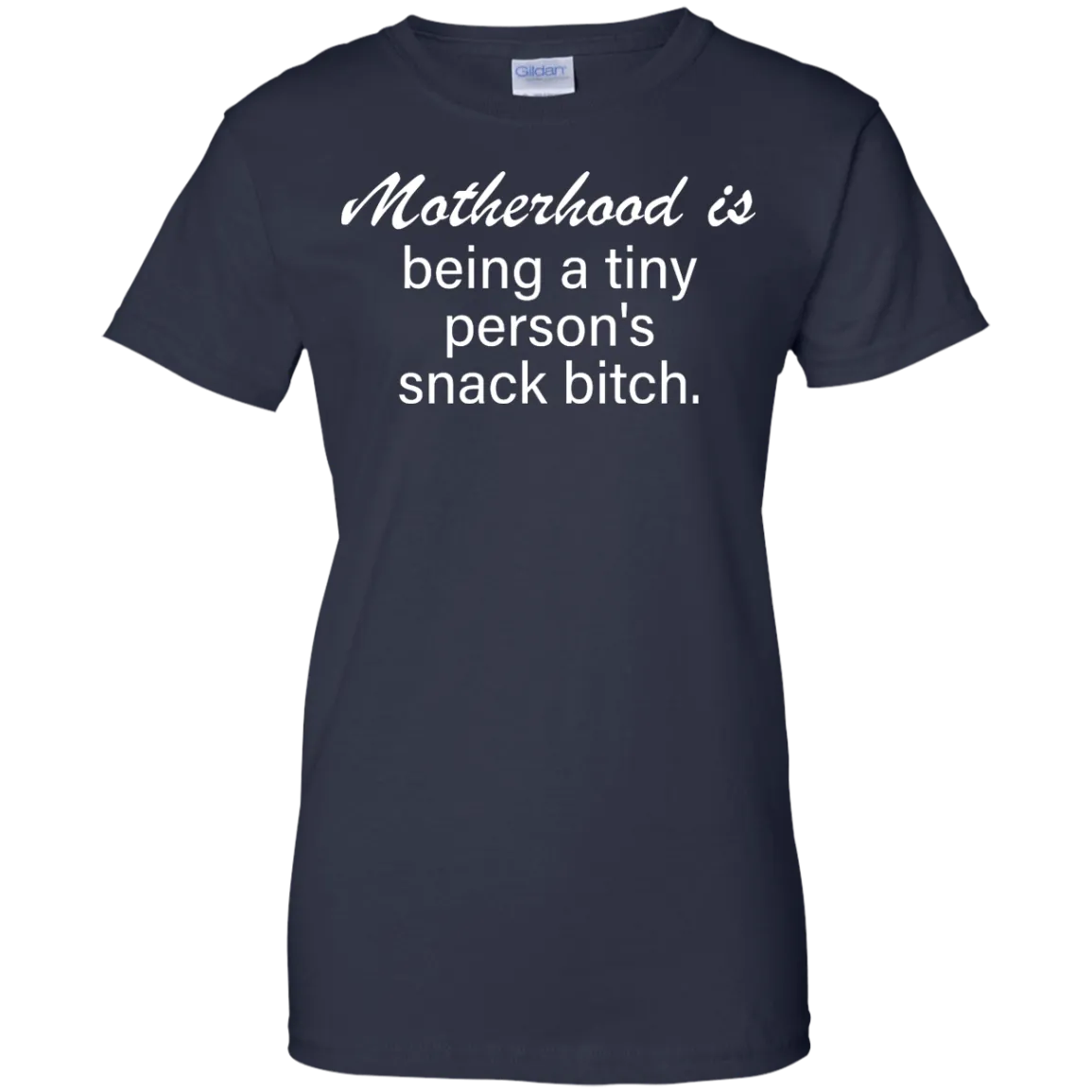 Motherhood is being a tiny person's snack bitch shirt