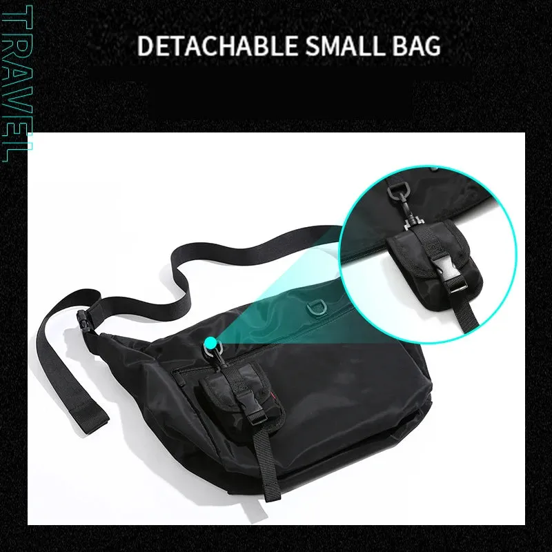 MOYYI Men Messenger Bags Casual Waterproof Crossbody Bag Hold 14 inch Laptop Shoulder Bag Unisex Travel Gym Bag