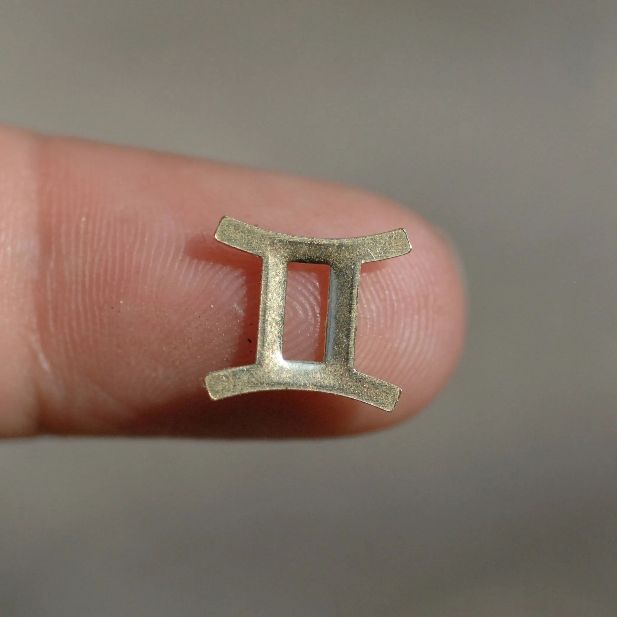 My MOST tiny Gemini zodiac sign shapes 24g Mini miniature metal blanks for making jewelry copper, brass, bronze, sterling silver 925
