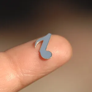 My MOST Tiny Music note blank cutout for 24g for soldering