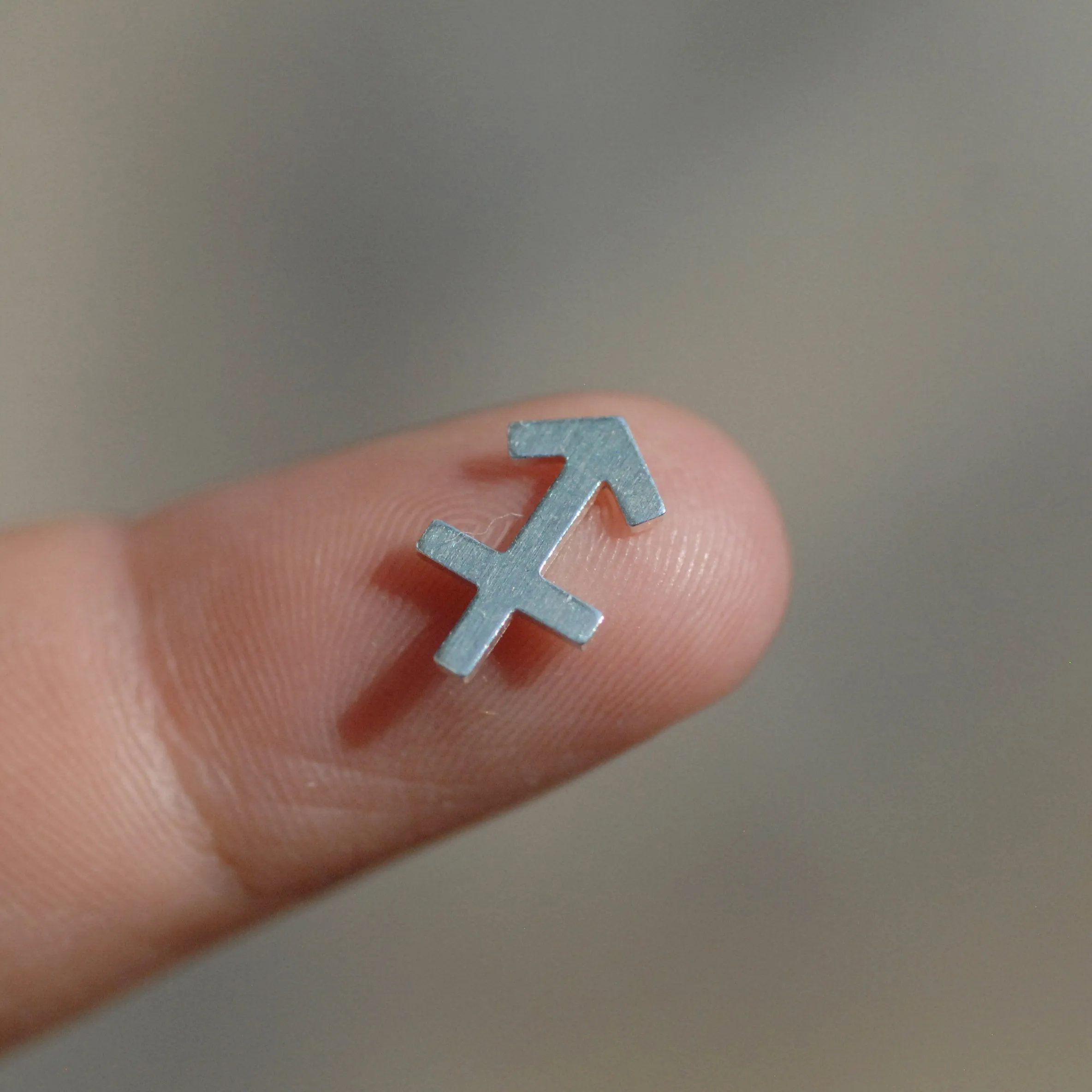 My MOST tiny Sagittarius zodiac sign shapes 24g Mini miniature metal blanks for making jewelry copper, brass, bronze, sterling silver 925
