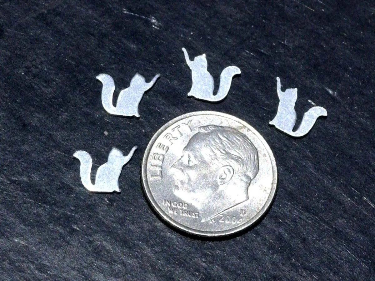 My MOST Tiny Sitting Cat Blank 24g miniature elements for soldering