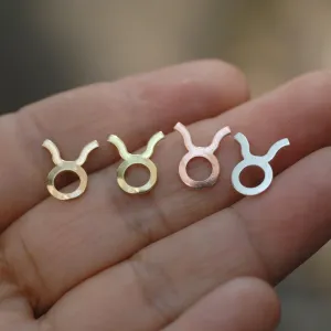 My MOST tiny Taurus zodiac sign shapes 24g Mini miniature metal blanks for making jewelry copper, brass, bronze, sterling silver 925