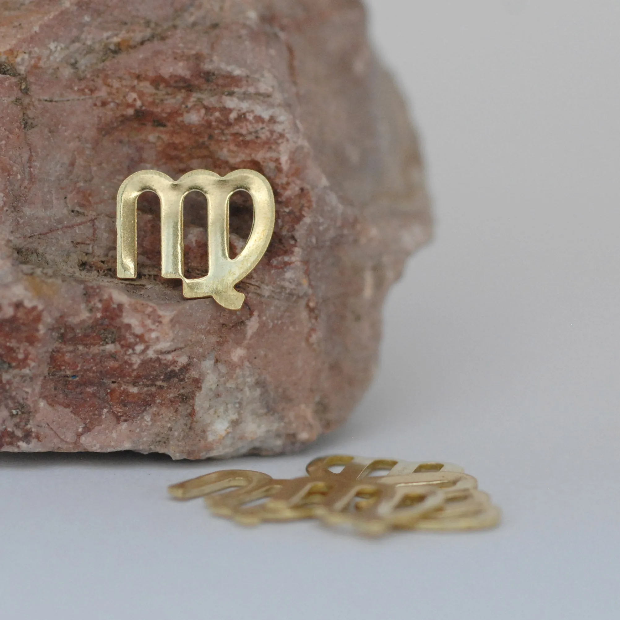 My MOST tiny Virgo zodiac sign shapes 24g Mini miniature metal blanks for making jewelry copper, brass, bronze, sterling silver 925