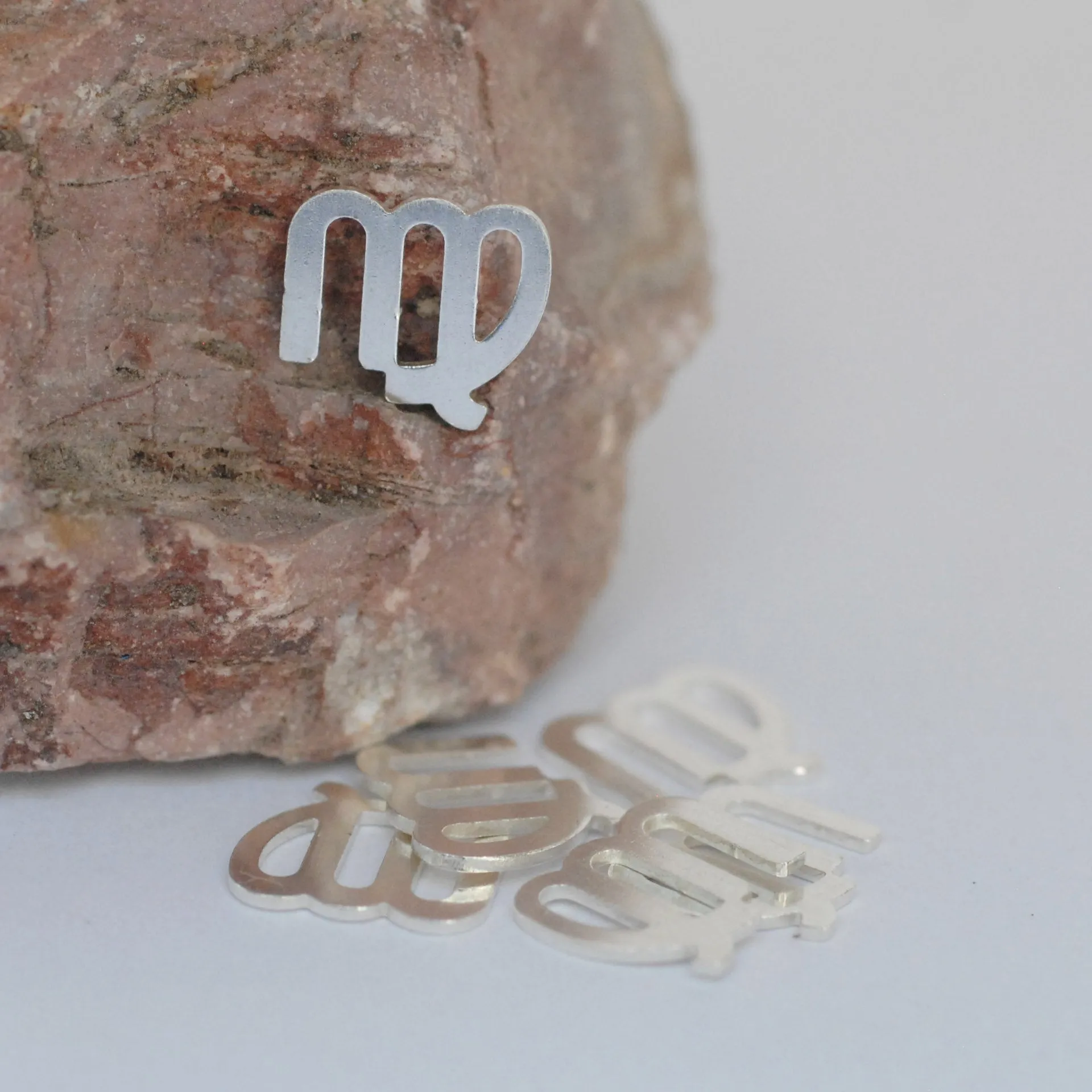 My MOST tiny Virgo zodiac sign shapes 24g Mini miniature metal blanks for making jewelry copper, brass, bronze, sterling silver 925