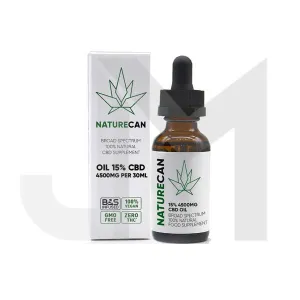 Naturecan 15% 4500mg CBD Broad Spectrum MCT Oil 30ml