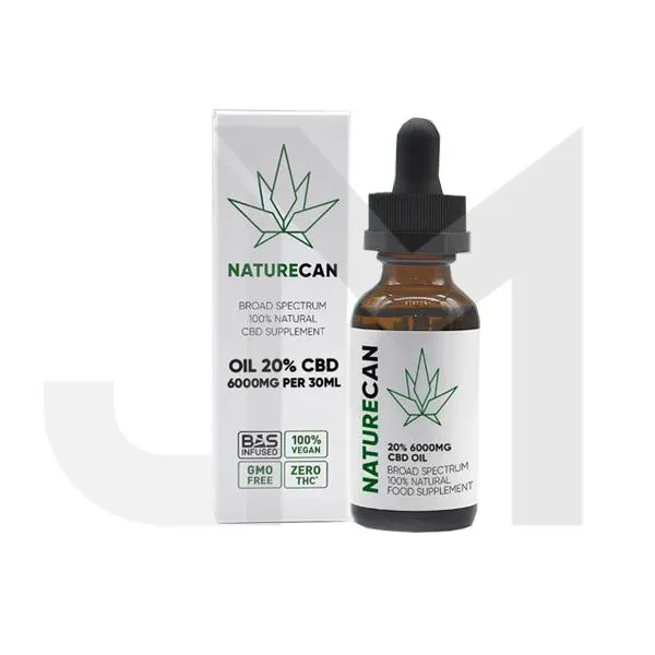 Naturecan 20% 6000mg CBD Broad Spectrum MCT Oil 30ml
