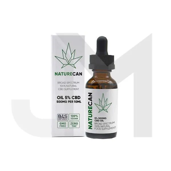 Naturecan 5% 500mg CBD Broad Spectrum MCT Oil 10ml