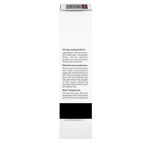 Neutrogena - Crema hidratante facial de larga duración sin aceite y crema para el cuello, sin aceite, no obstruye los poros con protector solar SPF 35, glicerina, 2.5 fl. oz/75ml