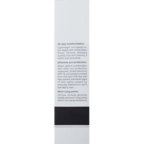 Neutrogena - Crema hidratante facial de larga duración sin aceite y crema para el cuello, sin aceite, no obstruye los poros con protector solar SPF 35, glicerina, 2.5 fl. oz/75ml