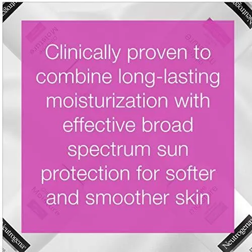 Neutrogena - Crema hidratante facial de larga duración sin aceite y crema para el cuello, sin aceite, no obstruye los poros con protector solar SPF 35, glicerina, 2.5 fl. oz/75ml