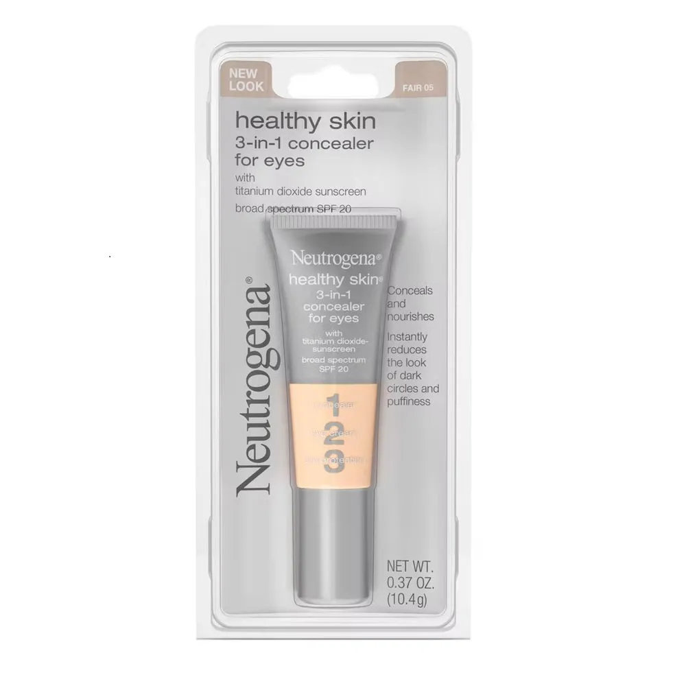 Neutrogena Healthy Skin 3-In-1 Concealer For Eyes Broad Spectrum Spf 20, Fair 05