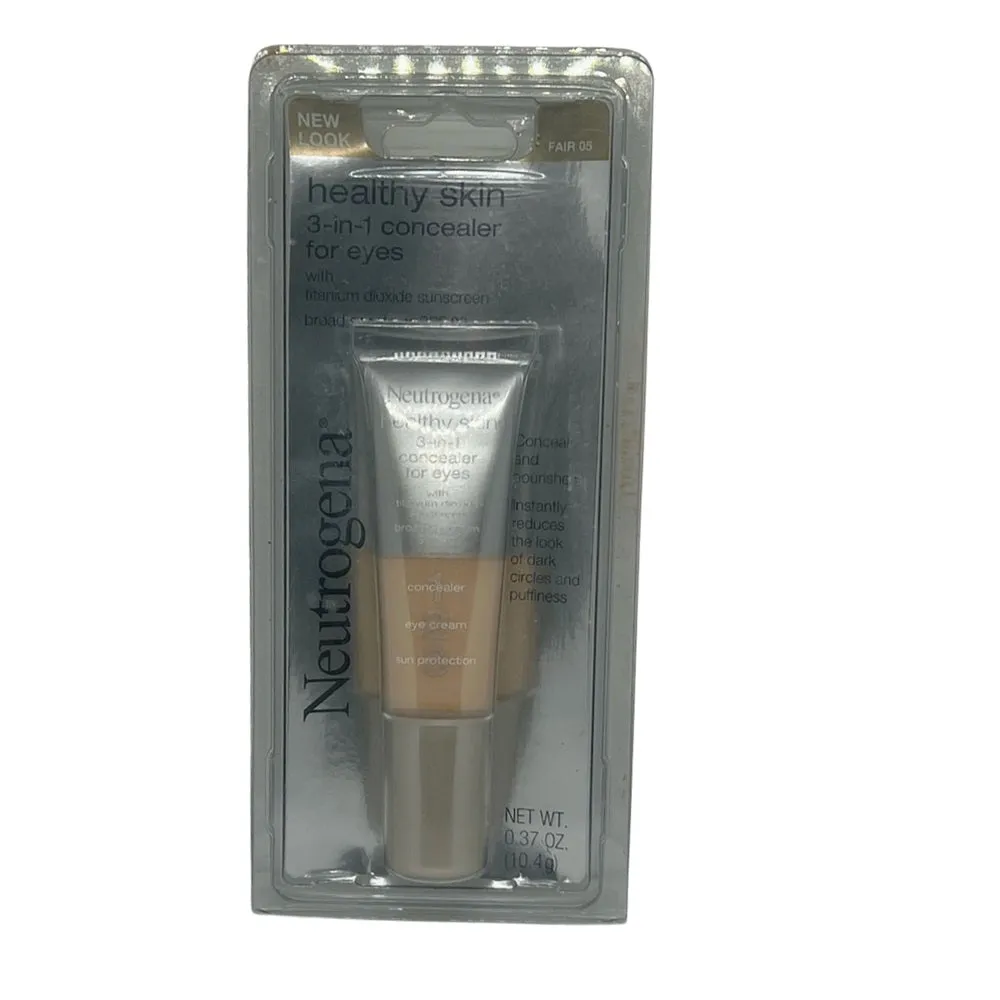 Neutrogena Healthy Skin 3-In-1 Concealer For Eyes Broad Spectrum Spf 20, Fair 05