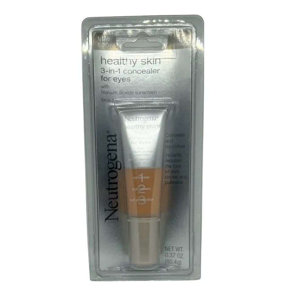 Neutrogena Healthy Skin 3-In-1 Concealer For Eyes Broad Spectrum Spf 20, Medium 15