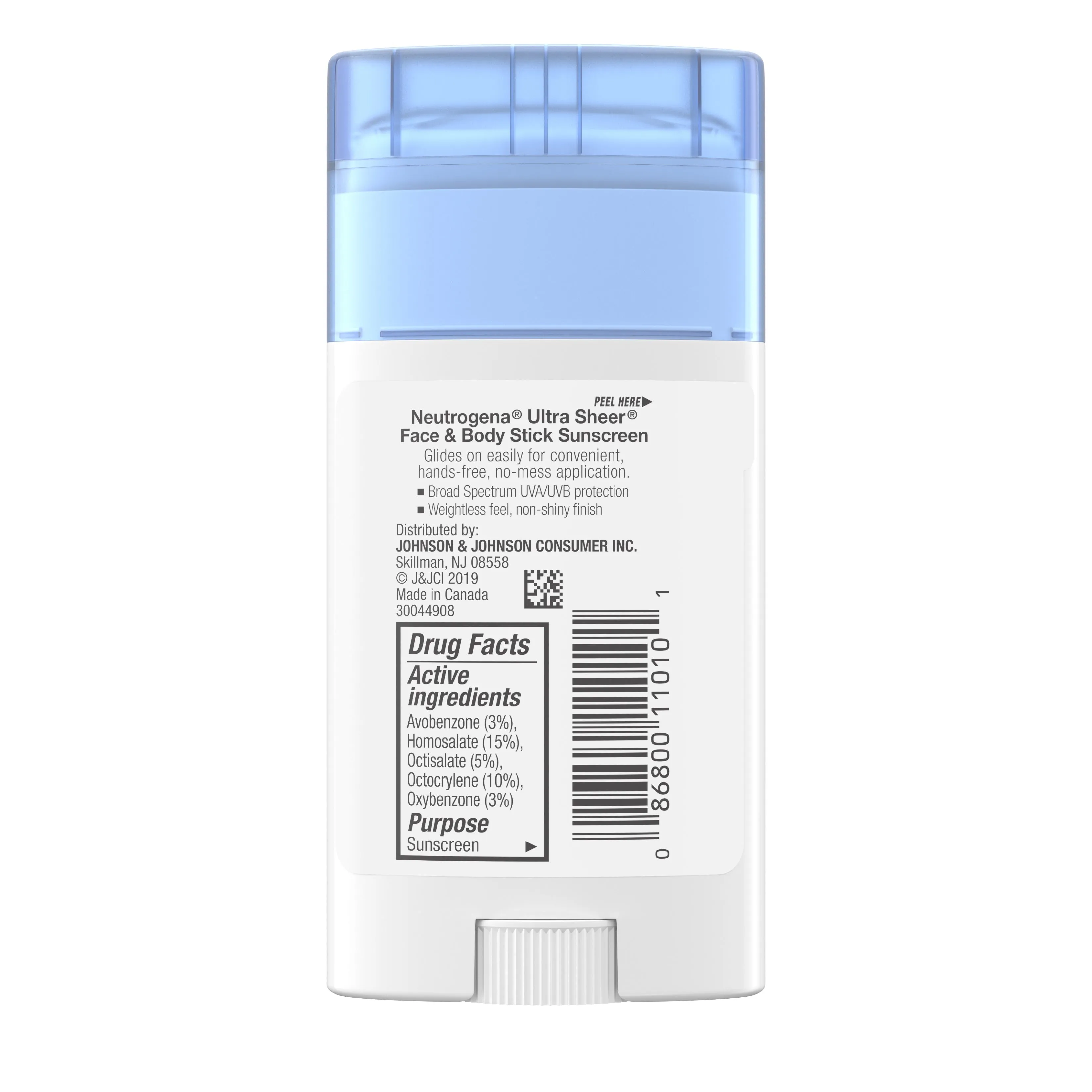 Neutrogena Ultra Sheer Face & Body Stick Sunscreen Broad Spectrum SPF 70
