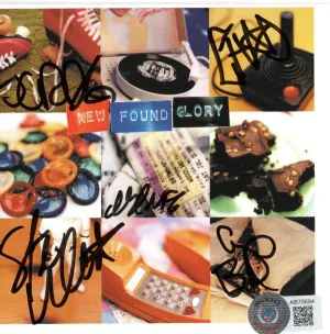 New Found Glory Autographed CD Cover With CD Compact Disc Beckett Authenticated
