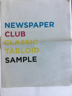 Newspaper Club Classic Tabloid Sample