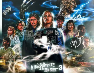Nightmare On Elm Street 3 Dream Warriors 11x14 signed by 5