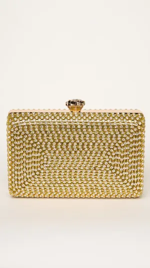 Nika Mini Clutch in Gold
