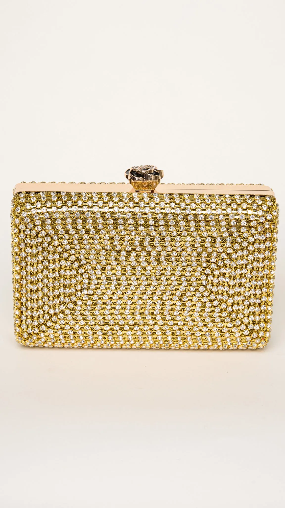 Nika Mini Clutch in Gold