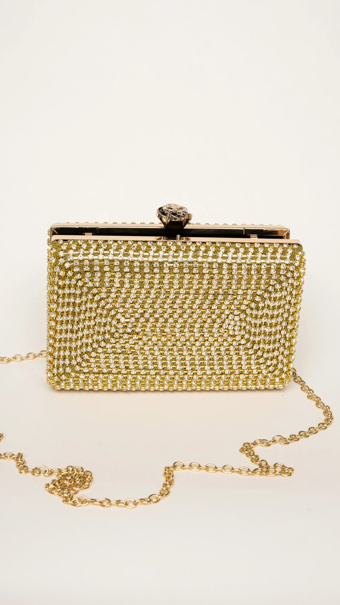 Nika Mini Clutch in Gold