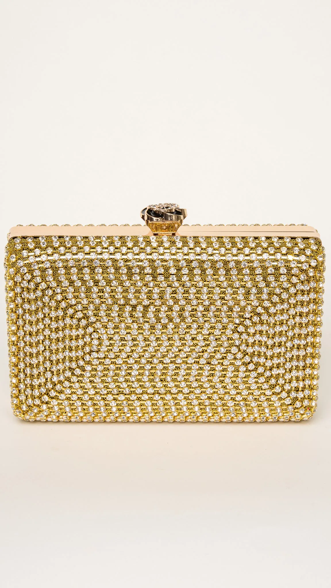 Nika Mini Clutch in Gold