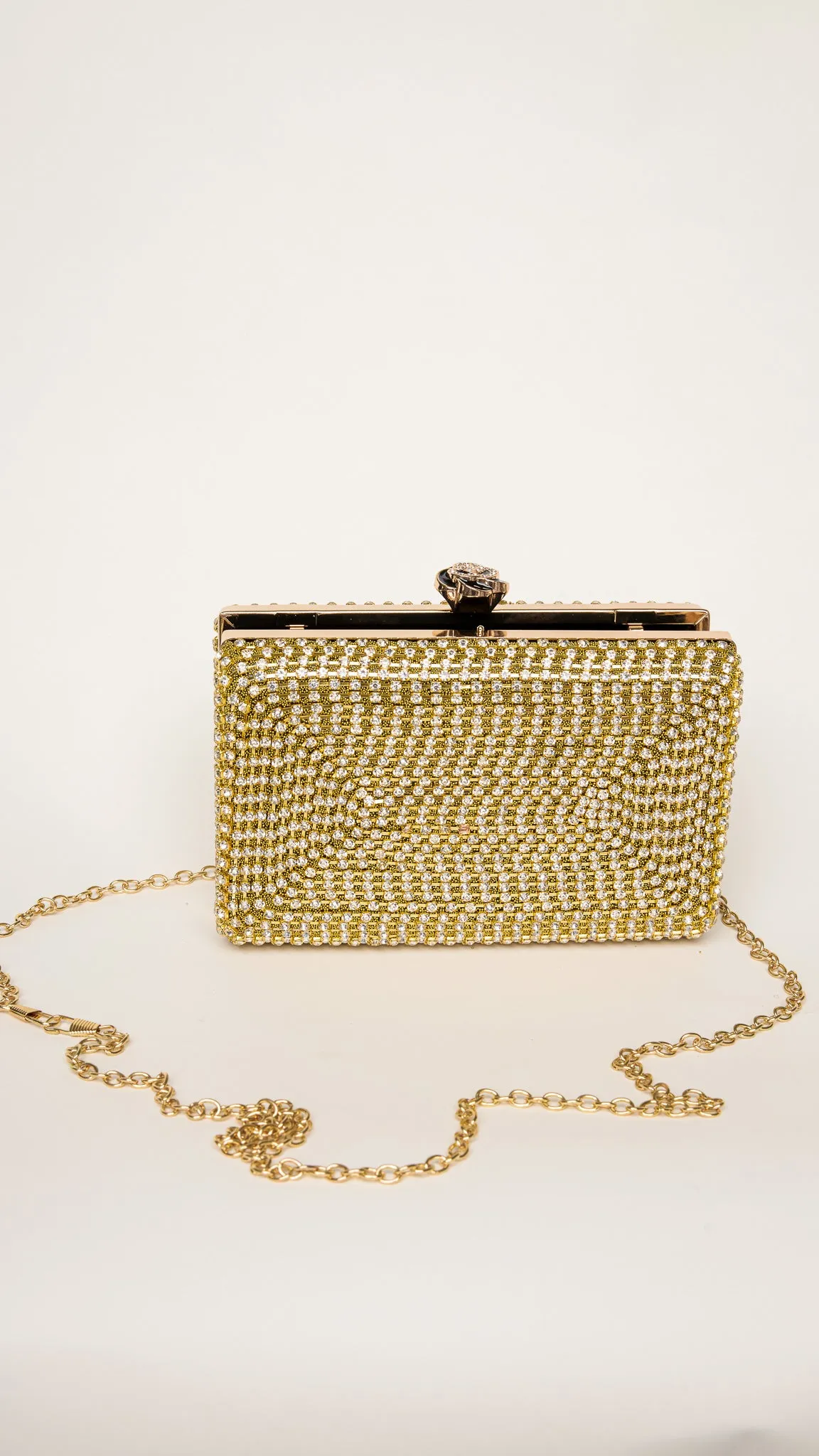 Nika Mini Clutch in Gold