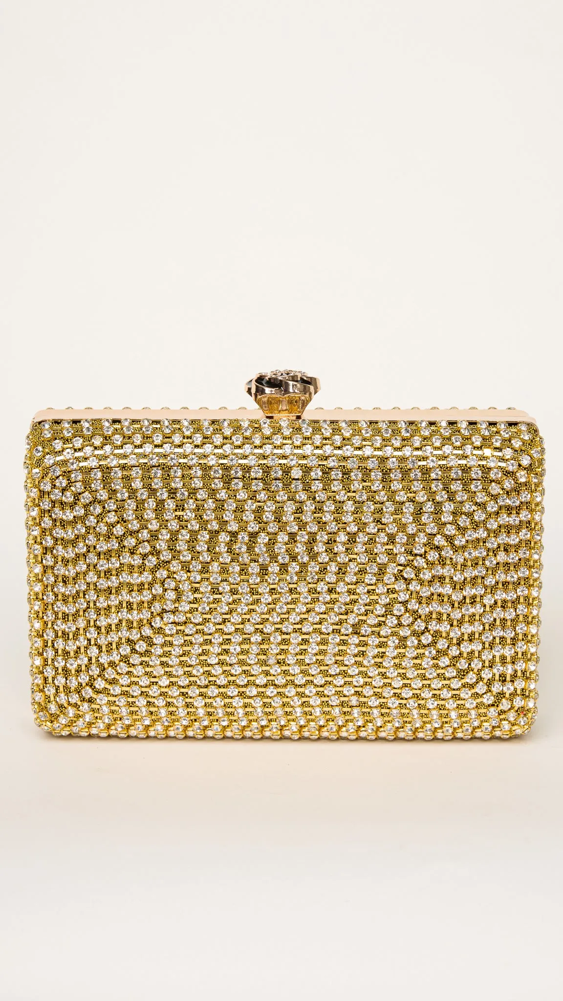 Nika Mini Clutch in Gold