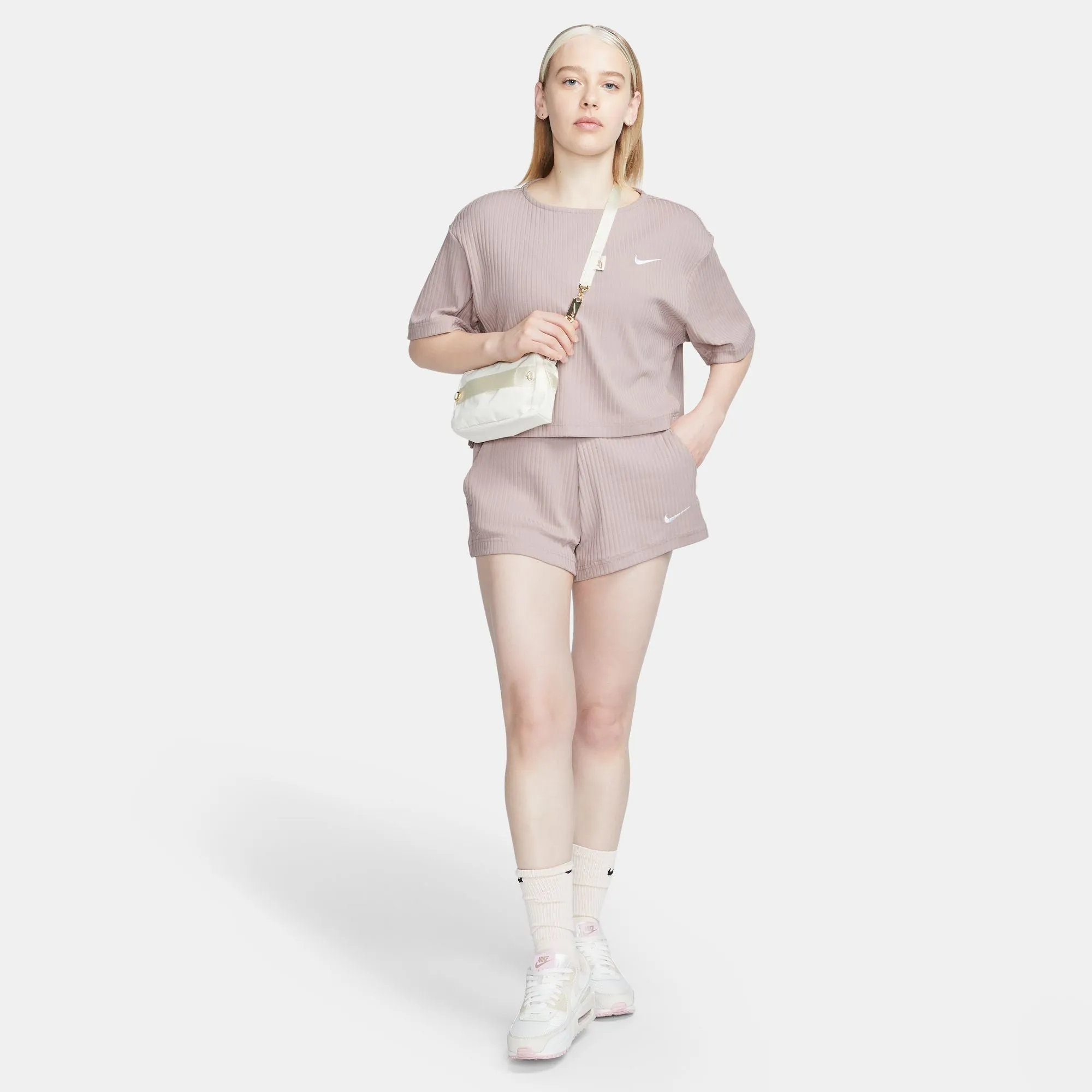 Nike Sportswear Women's Ribbed Jersey Short-Sleeve Top