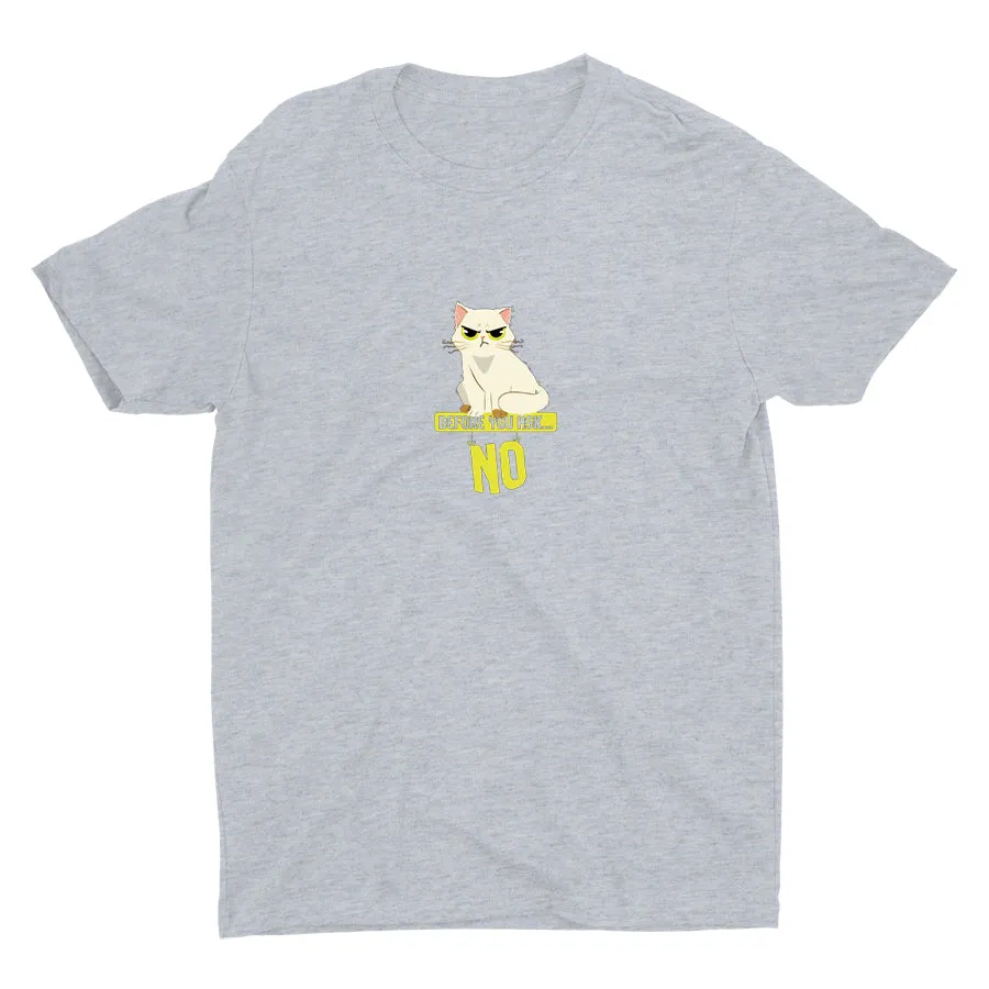 NO! BEFORE YOU ASK Cotton Tee