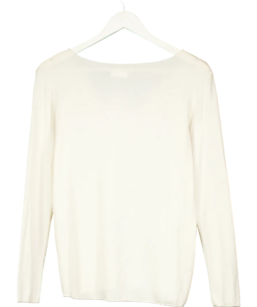 No1 George Street Cream Susie Wool Blend Top One Size